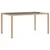 Produktbild 4 för Matgrupp för trädgård med dynor 7 delar beige konstrotting&glas