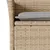 Produktbild 5 för Matgrupp för trädgård med dynor 9 delar beige konstrotting&glas