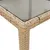 Produktbild 6 för Matgrupp för trädgård med dynor 9 delar beige konstrotting&glas