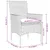 Produktbild 8 för Matgrupp för trädgård med dynor 9 delar beige konstrotting&glas