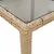 Produktbild 6 för Matgrupp för trädgård med dynor 11delar beige konstrotting&glas