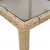 Produktbild 6 för Matgrupp för trädgård med dynor 11delar beige konstrotting&glas