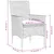 Produktbild 8 för Matgrupp för trädgård med dynor 11delar beige konstrotting&glas