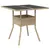 Produktbild 4 för Matgrupp för trädgård med dynor 5 delar beige konstrotting&glas