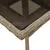 Produktbild 6 för Matgrupp för trädgård med dynor 5 delar beige konstrotting&glas