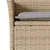 Produktbild 5 för Matgrupp för trädgård med dynor 3 delar beige konstrotting&glas