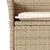 Produktbild 5 för Matgrupp för trädgård med dynor 3 delar beige konstrotting&glas