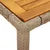 Produktbild 6 för Matgrupp för trädgården med dynor 7 delar beige konstrotting