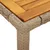 Produktbild 6 för Matgrupp för trädgården med dynor 9 delar beige konstrotting
