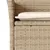 Produktbild 5 för Matgrupp för trädgård med dynor 5 delar beige konstrotting&glas