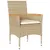 Produktbild 3 för Matgrupp för trädgård med dynor 5 delar beige konstrotting&glas