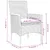 Produktbild 8 för Matgrupp för trädgård med dynor 5 delar beige konstrotting&glas