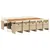 Produktbild 2 för Matgrupp för trädgården med dynor 11 delar beige konstrotting