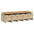 Produktbild 3 för Matgrupp för trädgården med dynor 11 delar beige konstrotting