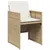 Produktbild 5 för Matgrupp för trädgården med dynor 11 delar beige konstrotting