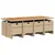 Produktbild 3 för Matgrupp för trädgården med dynor 13 delar beige konstrotting
