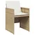 Produktbild 4 för Matgrupp för trädgården med dynor 17 delar beige konstrotting