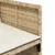 Produktbild 8 för Matgrupp för trädgården med dynor 7 delar beige konstrotting