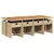 Produktbild 3 för Matgrupp för trädgården med dynor 9 delar beige konstrotting
