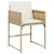 Produktbild 5 för Matgrupp för trädgården med dynor 5 delar beige konstrotting