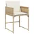 Produktbild 5 för Matgrupp för trädgården med dynor 13 delar beige konstrotting