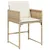 Produktbild 4 för Matgrupp för trädgården med dynor 11 delar beige konstrotting