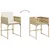 Produktbild 7 för Matgrupp för trädgården med dynor 11 delar beige konstrotting