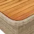 Produktbild 6 för Soffgrupp för trädgården med dynor 4 delar beige konstrotting