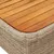 Produktbild 6 för Matgrupp för trädgården med dynor 2 delar beige konstrotting