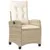 Produktbild 3 för Soffgrupp för trädgården med dynor 4 delar beige konstrotting