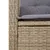 Produktbild 5 för Matgrupp för trädgården 3 delar med dynor beige konstrotting