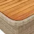 Produktbild 7 för Soffgrupp för trädgården med dynor 4 delar beige konstrotting