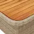 Produktbild 8 för Soffgrupp för trädgården med dynor 4 delar beige konstrotting