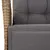 Produktbild 7 för Matgrupp för trädgården med dynor 5 delar beige konstrotting