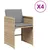 Produktbild 2 för Trädgårdsstolar med dynor 4 st blandad beige konstrotting