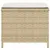 Produktbild 6 för Trädgårdspallar med dynor 4 st beige 40x40x35 cm konstrotting