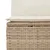 Produktbild 10 för Matgrupp för trädgården med dynor 8 delar beige konstrotting