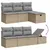 Produktbild 7 för Matgrupp för trädgården med dynor 8 delar beige konstrotting