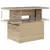 Produktbild 9 för Matgrupp för trädgården med dynor 8 delar beige konstrotting