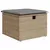 Produktbild 7 för Soffgrupp för trädgården med dynor 9 delar beige konstrotting