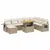 Produktbild 2 för Soffgrupp för trädgården med dynor 9 delar beige konstrotting