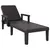 Produktbild 2 för Solsäng svart 159x68x83,5 cm polypropylen