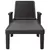 Produktbild 4 för Solsäng svart 159x68x83,5 cm polypropylen
