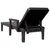 Produktbild 6 för Solsäng svart 159x68x83,5 cm polypropylen