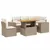 Produktbild 2 för Soffgrupp för trädgården med dynor 6 delar beige konstrotting