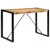 Produktbild 9 för Matbord 120x55x76 cm massivt grovt mangoträ