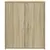 Produktbild 5 för Skänkar 2 st sonoma-ek 60x31x70 cm konstruerat trä