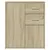 Produktbild 5 för Skänkar 2 st sonoma-ek 60x31x70 cm konstruerat trä
