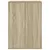 Produktbild 5 för Skänkar 2 st sonoma-ek 60x31x84 cm konstruerat trä