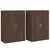 Produktbild 2 för Skänkar 2 st brun ek 60x31x84 cm konstruerat trä